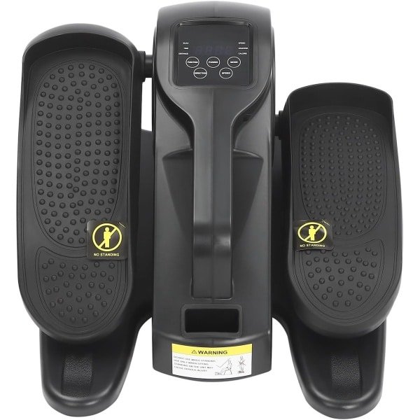 Mini Crosstrainer - Onderbureau Trainer - Thuis Kantoor - Gemotoriseerde Ellips - 37.5x40x25 cm - Zwart