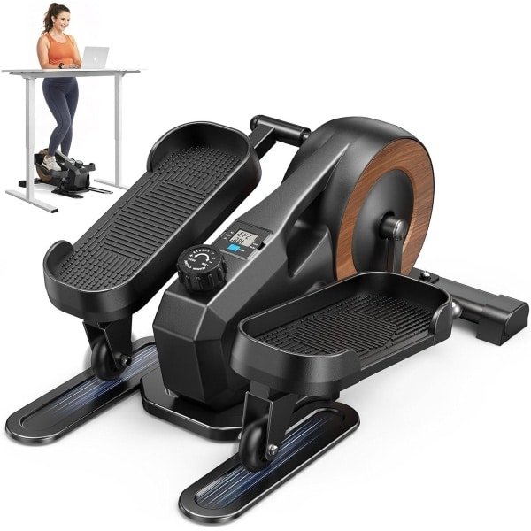 Mini Elliptical Trainer - Hometrainer Benen - Zittend Trainen - Stille Werking - 13.9 kg - Zwart