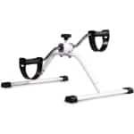 Mini Hometrainer - Pedaaltrainer Fiets - Binnen Trainen - Verstelbare Weerstand - Draagbaar Formaat - Wit
