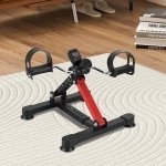 Mini Stoelfiets - Bureaufiets - Hometrainer - Deskbike - Beentrainer - Pedaaltrainer - Fietstrainer - Bewegingstrainer - Mini hometrainer - zwartrood