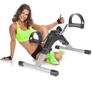 Mini hometrainer voor herstel en fitness, LCD-display, draagbare stepper voor armen en benen