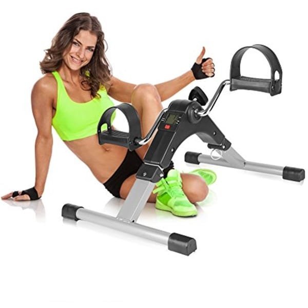 Mini hometrainer voor herstel en fitness, LCD-display, draagbare stepper voor armen en benen