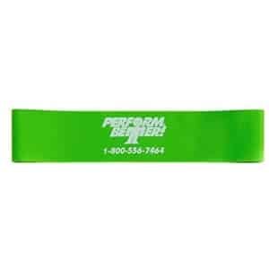 Miniband medium weerstand band voor krachttraining groen 20 cm