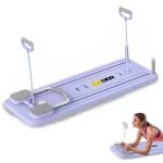 Mosh Stories Fitnessbord - Thuis Fitness - Pilates Bord - Timer & Telefoonhouder - Kern-, Buik- & Krachttraining - Inklapbaar