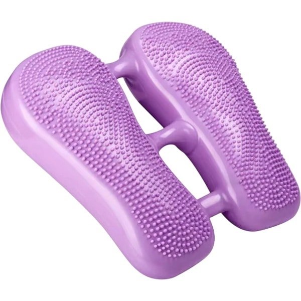 Multifunctionele Stepper Thuis - Stil Fitnessapparaat met Voetpedalen, Balansmat en Cardio Workout Apparatuur - Paars