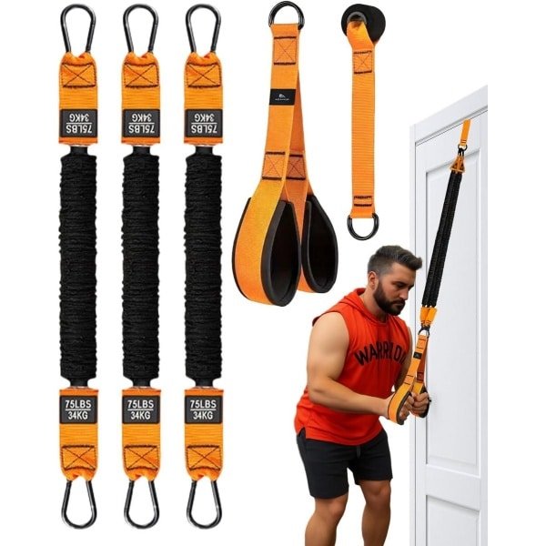 Multifunctionele Weerstandsband Set tot 230 LBS voor Krachttraining Biceps Triceps