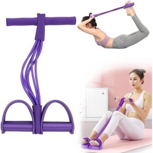 Multifunctionele Weerstandsband met Pedaaltrekker voor Fitness, Yoga en Krachttraining