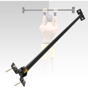 Muurstangen Krachttraining - Optrekstang Dip Bars - Thuis Fitness - Zwaar Staal Robuust - 120 cm - Zwart
