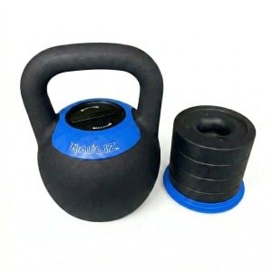 Naudiz Verstelbare Kettlebell 16-24 kg - 5-in-1 Krachttraining voor Thuis en Gym
