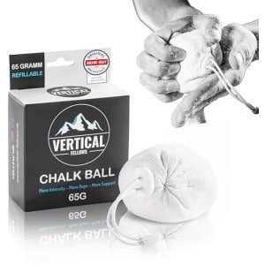 Navulbare Chalkbal voor Klimmen, Boulderen, Turnen, Gewichtheffen en Crossfit - 65 gram