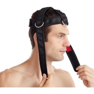 Nekharnas Krachttraining - Nek Trainingsharnas - Nekspieren Versterken - Verstelbaar Comfortabel - Eén Maat - Zwart