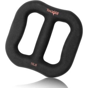 Neopreen Halter - Fitness Gewicht - Krachttraining Thuis - Ergonomische Curve - 10 Pond - Zwart