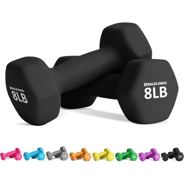 Neopreen Halter Set voor Krachttraining en Fitness - Geschikt voor Dames, Heren, Senioren en Kinderen