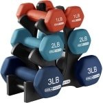 Neopreen Handgewicht Set 2-30 kg met Opbergrek - Ideaal voor Fitness Thuis, Krachttraining en Tonen Spieren