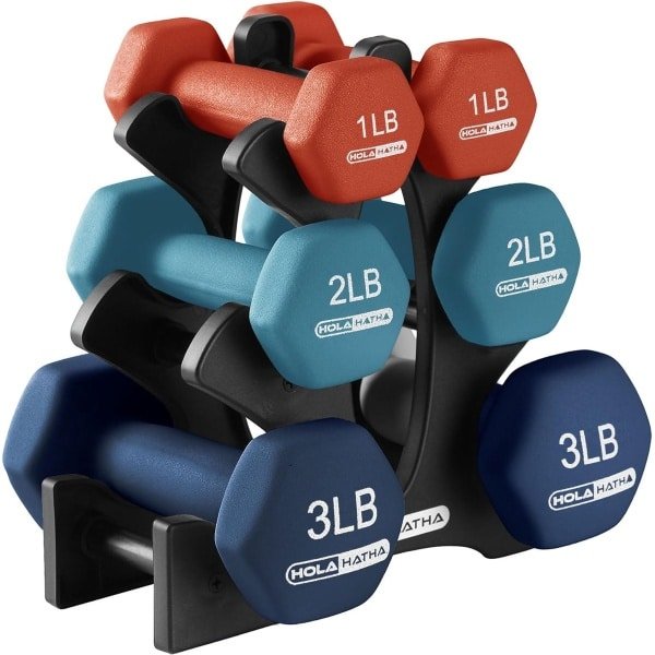 Neopreen Handgewicht Set 2-30 kg met Opbergrek - Ideaal voor Fitness Thuis, Krachttraining en Tonen Spieren