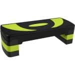 Norvia Aerobic Step - Fitness Stepper - Stepbank - 10 / 15 / 20 cm Hoog - Antislip - Groen/Zwart - Kracht, Cardio, Core Training