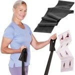 Oefenband Zwart 2,5 Meter - Fitness Elastiek voor Krachttraining en Revalidatie
