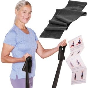 Oefenband Zwart 2,5 Meter - Fitness Elastiek voor Krachttraining en Revalidatie