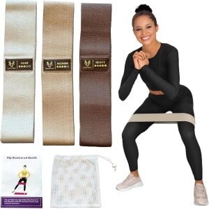 Oefenbanden - Stretchbanden Set - Krachttraining Fysiotherapie - Anti-slip Niet Rollend - 76 cm Lang - Multicolor