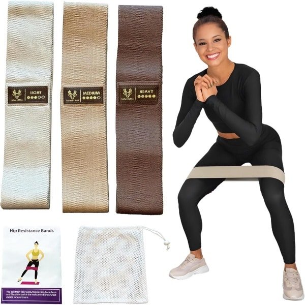 Oefenbanden - Stretchbanden Set - Krachttraining Fysiotherapie - Anti-slip Niet Rollend - 76 cm Lang - Multicolor