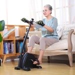 Oefenfiets Mini Hometrainer voor Arm & Been - Revalidatie Fitnessapparaat met LCD Display