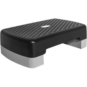 Oefenplatform Aerobe Stepper - Home Gym Step - Cardio Training - Verstelbare Hoogte - 177 inch - Donkergrijs