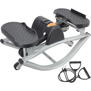 Oefenstepper Been Trainer - Cardio Toestel - Thuis Fitness - Met Weerstandsbanden - Compact Ontwerp