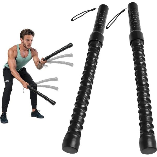 Oefentouw Set - Fitness Touwen - Cardio Kracht - Draadloos en Stil - 2 Stuks - Zwart