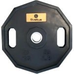 Olympisch gewichtsschijf 25 kg van staal en rubber voor krachttraining