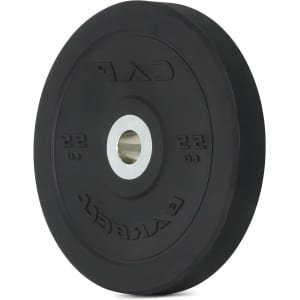 Olympische Bumperplaat - Halterschijf Gewichtsplaat - Krachttraining Thuis - Rubberen Coating - 55 lbs - Zwart