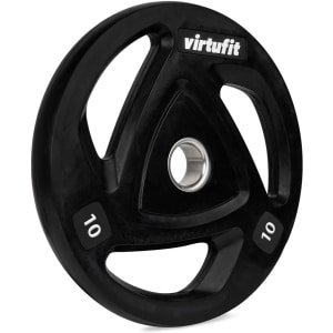 Olympische Halterschijf - Gietijzeren Schijf - Krachttraining Thuis - Rubberen Coating - 50 mm - Zwart