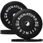 Olympische Halterschijven - Bumperplaten Krachttraining - Gewichtheffen Thuis - Duurzaam Rubber Materiaal - 5 cm Opening - Zwart