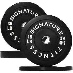 Olympische Halterschijven - Bumperplaten Krachttraining - Gewichtheffen Thuis - Duurzaam Rubber Materiaal - 5 cm Opening - Zwart