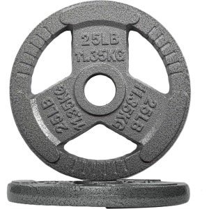 Olympische Halterschijven - Gewichtsschijven Krachttraining - Thuis Fitness - Gietijzer Robuust Ontwerp - 51 cm Opening - Grijs