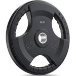 Olympische Halterschijven Rubber 2-Inch Gewichtheffen Krachttraining 25 Pond