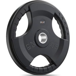Olympische Halterschijven Rubber 2-Inch Gewichtheffen Krachttraining 25 Pond