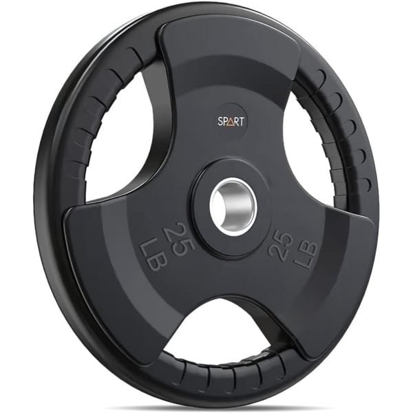 Olympische Halterschijven Rubber 2-Inch Gewichtheffen Krachttraining 25 Pond