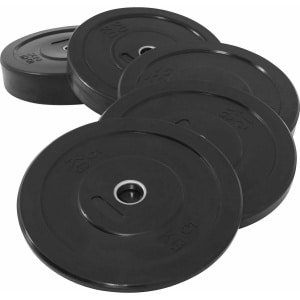 Olympische Halterschijven met Rubberen Ommanteling voor Krachttraining, 50 mm Boring