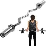 Olympische Krulstang 47 inch met Nylon Bussen voor Krachttraining