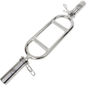 Olympische Triceps Stang EZ Bar 50mm voor Biceps en Krachttraining met Veersluitingen