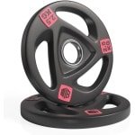 Olympische halterschijven van ijzer 30mm 50mm met handgreep voor krachttraining 2,5kg 5kg 10kg 15kg 20kg
