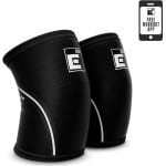 Omkeerbare Knie Sleeve 6mm Neopreen voor Gewichtheffen en Krachttraining