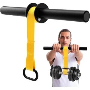 Onderarm Versterker - Polsroller Trainer - Krachttraining Armen - Verstelbare Nylon Band - 110-130cm Band - Geel Zwart