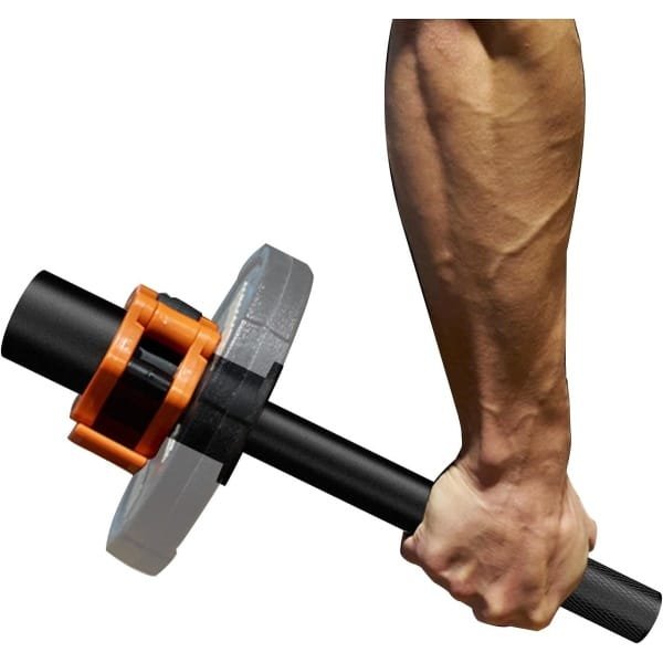 Onderarmtrainer - Wrist Roller Voor Onderarmen - Slip Knurled Grip Handle - Precision Muscle Targeting - Full-Steel Build Voor 2-Inch Schijven - 1 Stuk - Thuis En Kantoor Krachttraining