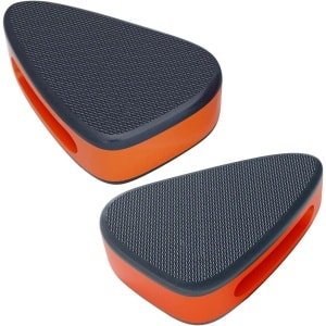 Opdruk Beugels - Push Up Steunen - Krachttraining Thuissport - Antislip Stabiliteit - 20 x 13 cm - Oranje