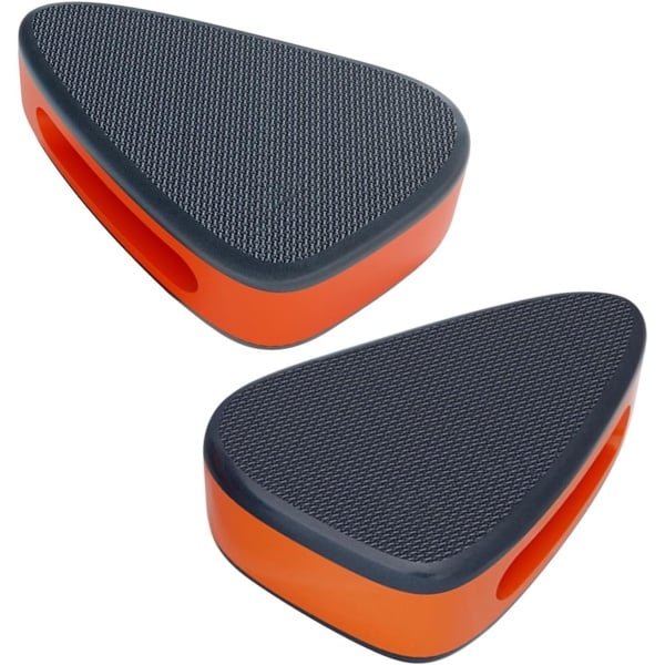 Opdruksteunen - Fitness steunen - Krachttraining thuis - Ergonomisch ontwerp - 20x13cm - Oranje