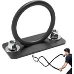 Ophangbeugel Fitness - Plafond Muurbeugel - Gymnastiek Krachttraining - Heavy Duty Staal - 16x13x10 cm - Zwart
