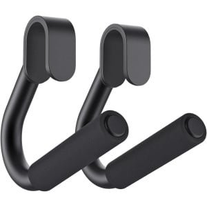 Optrekstang Handgrepen - Fitness Handgrepen Krachttraining - Bovenlichaam Trainen - Ergonomische Bewegingsgeleiding - 20 x 20 x 10 cm - Zwart