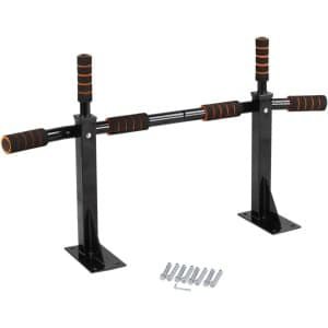Optrekstang Wandmontage - Chin Up Bar Dip Station - Krachttraining Thuis - Versterkt Veiligheidsontwerp - Ondersteunt 200 kg - Zwart