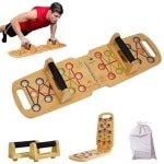 Opvouwbaar Houten Push Up Frame voor Krachttraining - Draagbare Fitnessapparatuur voor Thuis